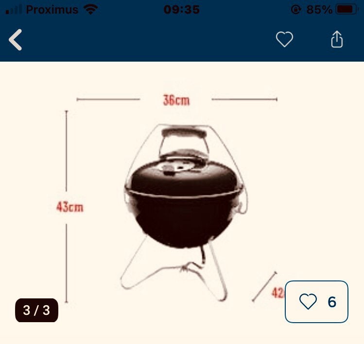 Barbecue Weber, Enlèvement, Utilisé