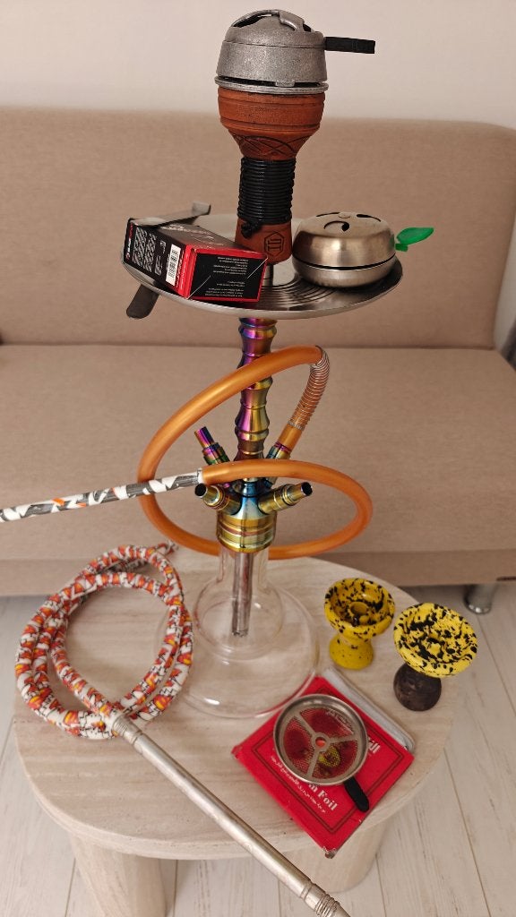 Shisha RVS Rainbow, Ophalen, Zo goed als nieuw, Aansteker