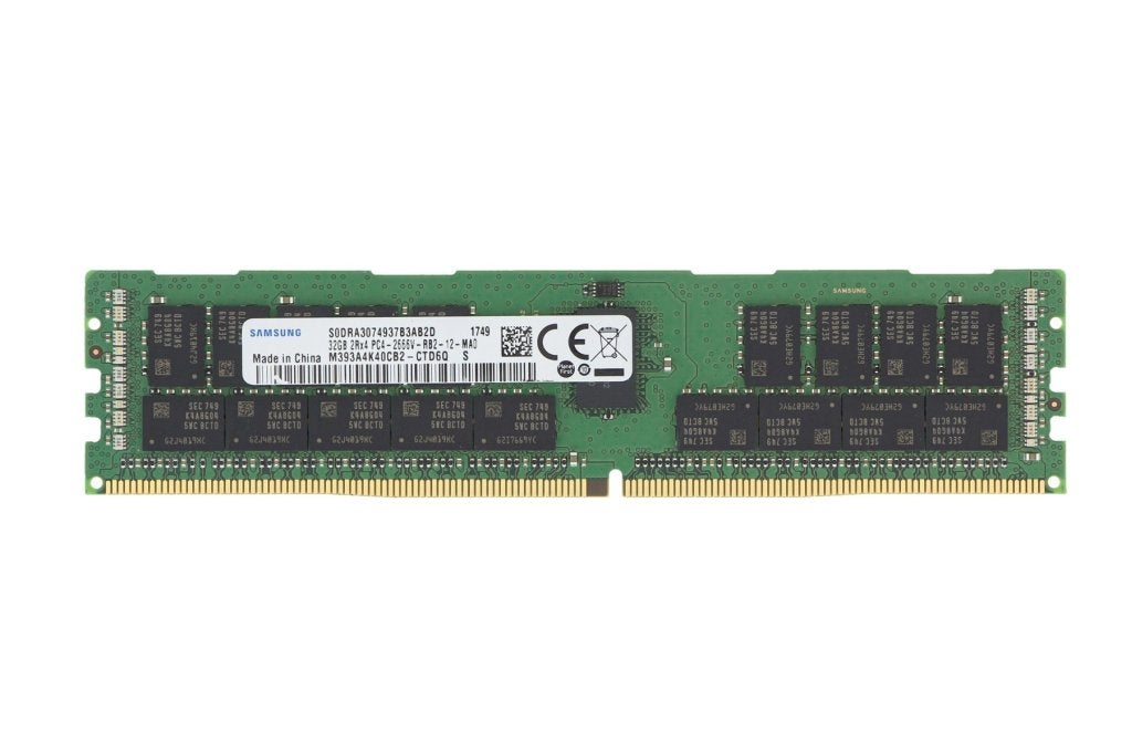 32GB 2Rx4 PC4-2666V DDR4-2666 Registered ECC, Samsung Dell