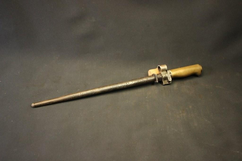 WO1 Franse bajonet Lebel M 1886, ingekort met schede, Verzamelen, Ophalen of Verzenden