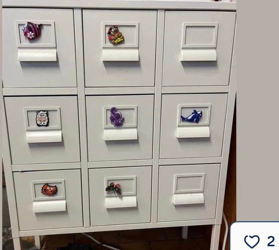 Bureau ijzeren kast met 9 schuiven, Ophalen, Zo goed als nieuw, Wit