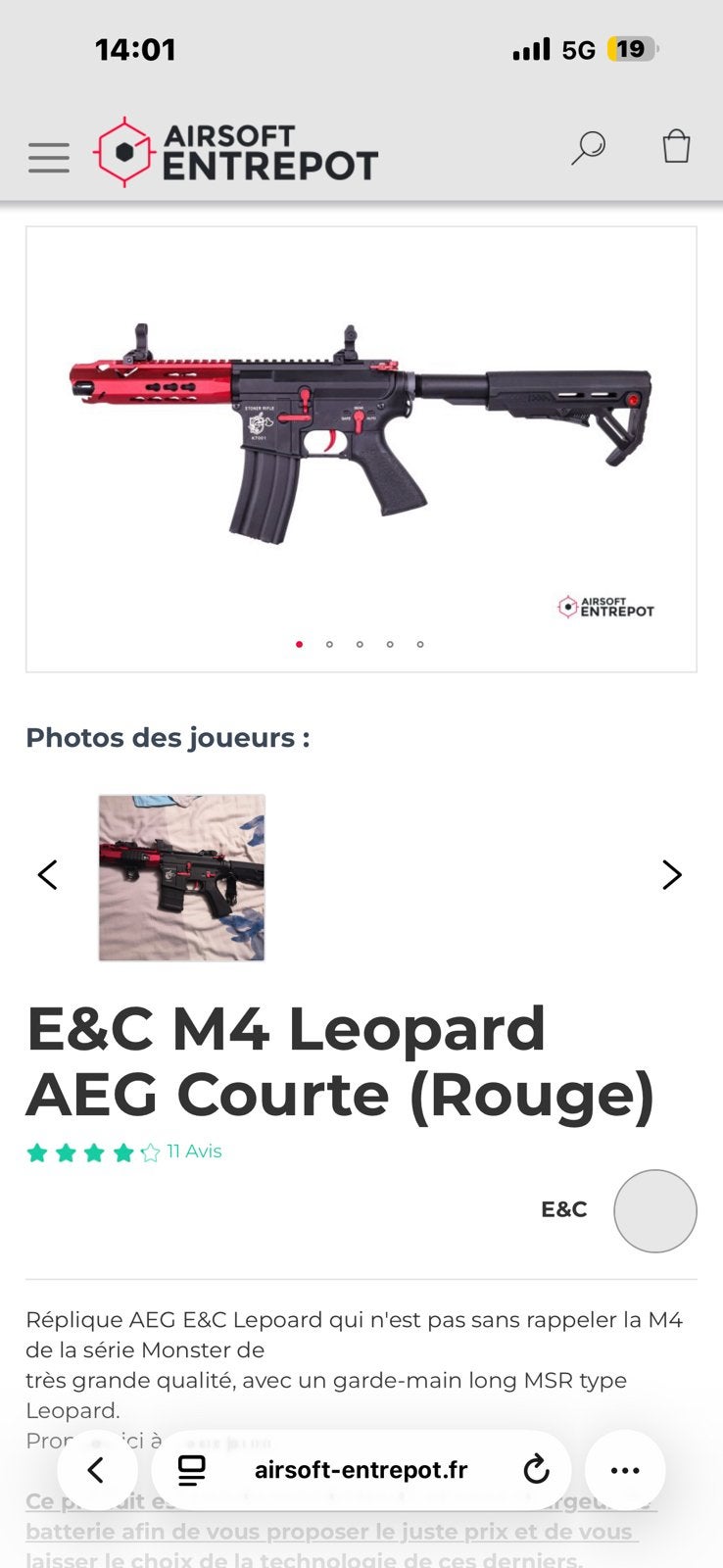 Réplique d’airsoft, full upgrade, Enlèvement ou Envoi, Comme neuf