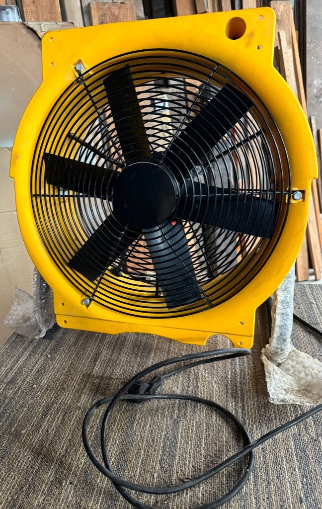 Bouwventilator, Enlèvement, Utilisé