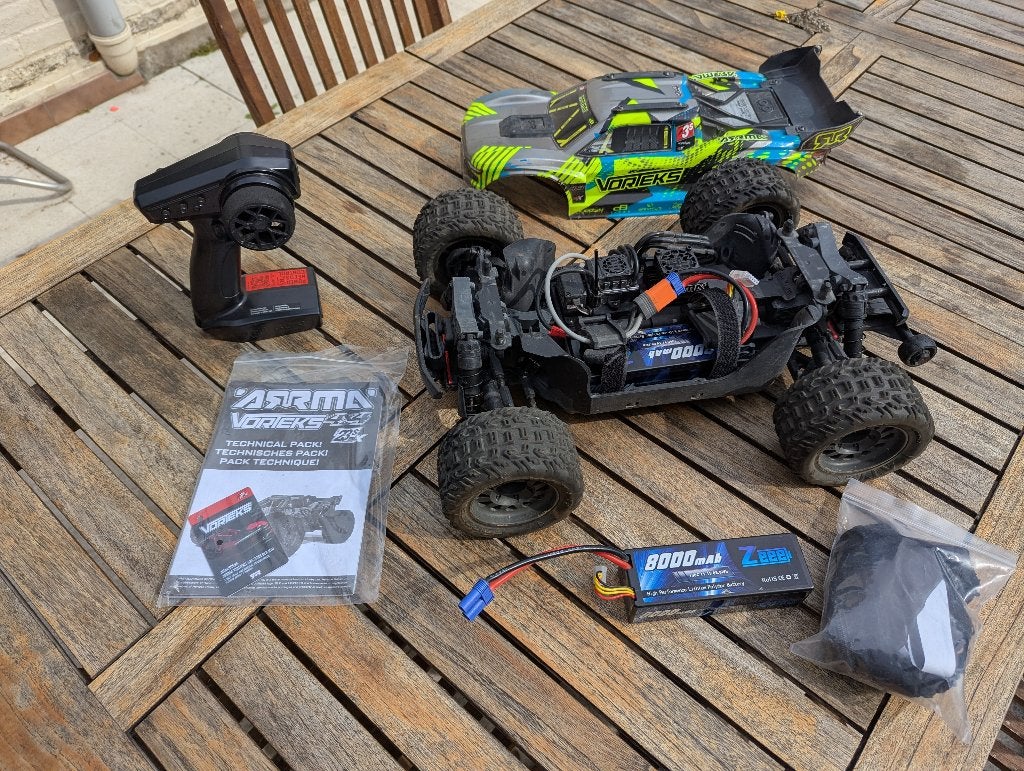 Arrma Vorteks 4WD 223S RTR, Hobby en Vrije tijd, Modelbouw | Radiografisch | Auto's, Elektro, Gebruikt, Auto offroad, Ophalen of Verzenden