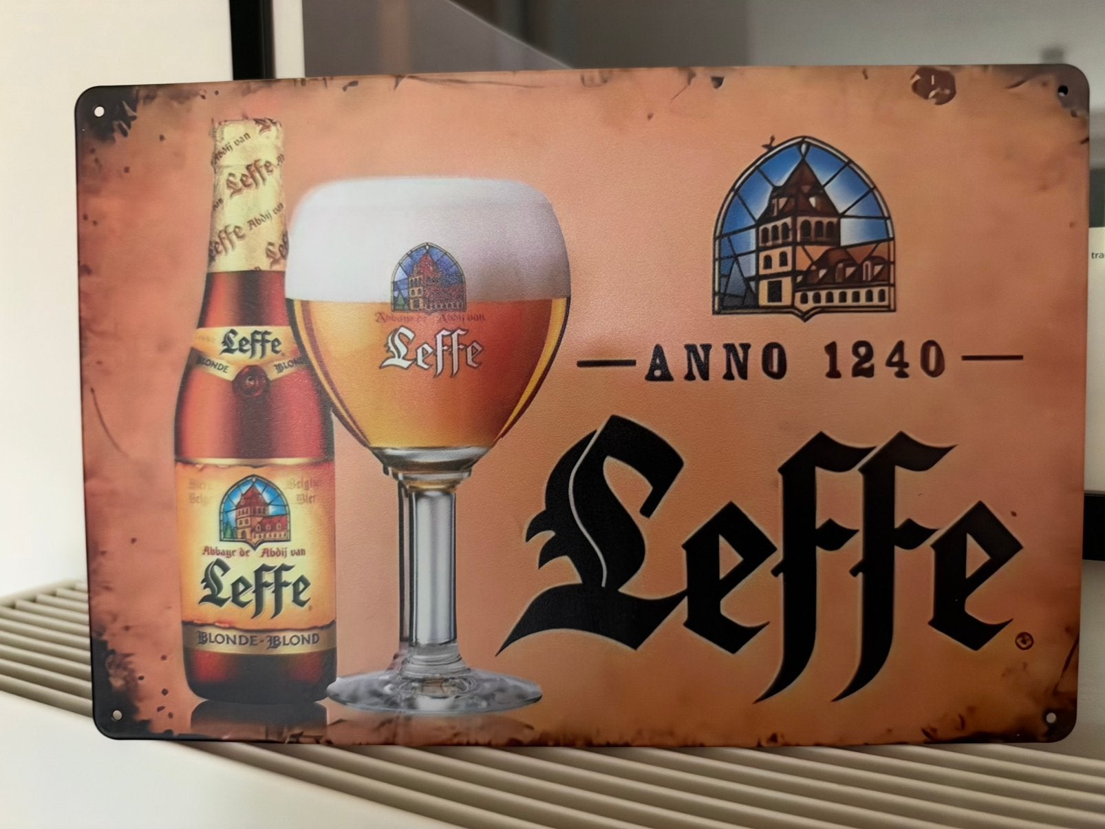 Panneau d'affichage en métal Leffe, Enlèvement ou Envoi, Neuf