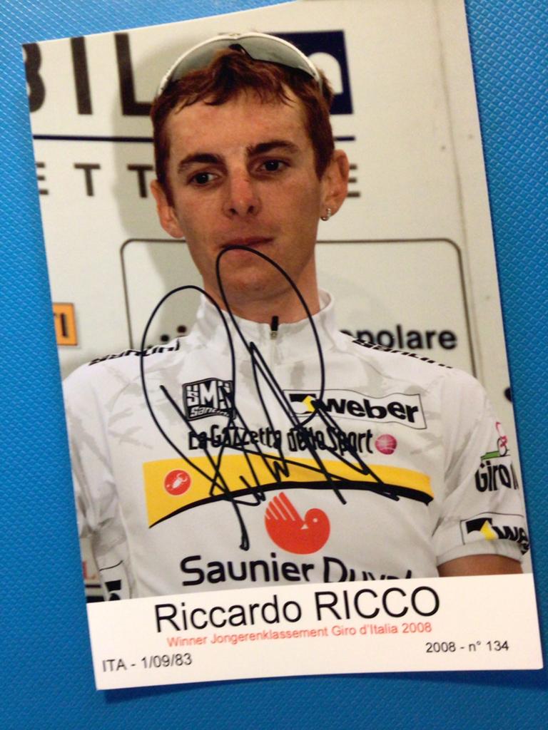 wielerkaart 2007 team saunier duval riccardo ricco signe, Envoi