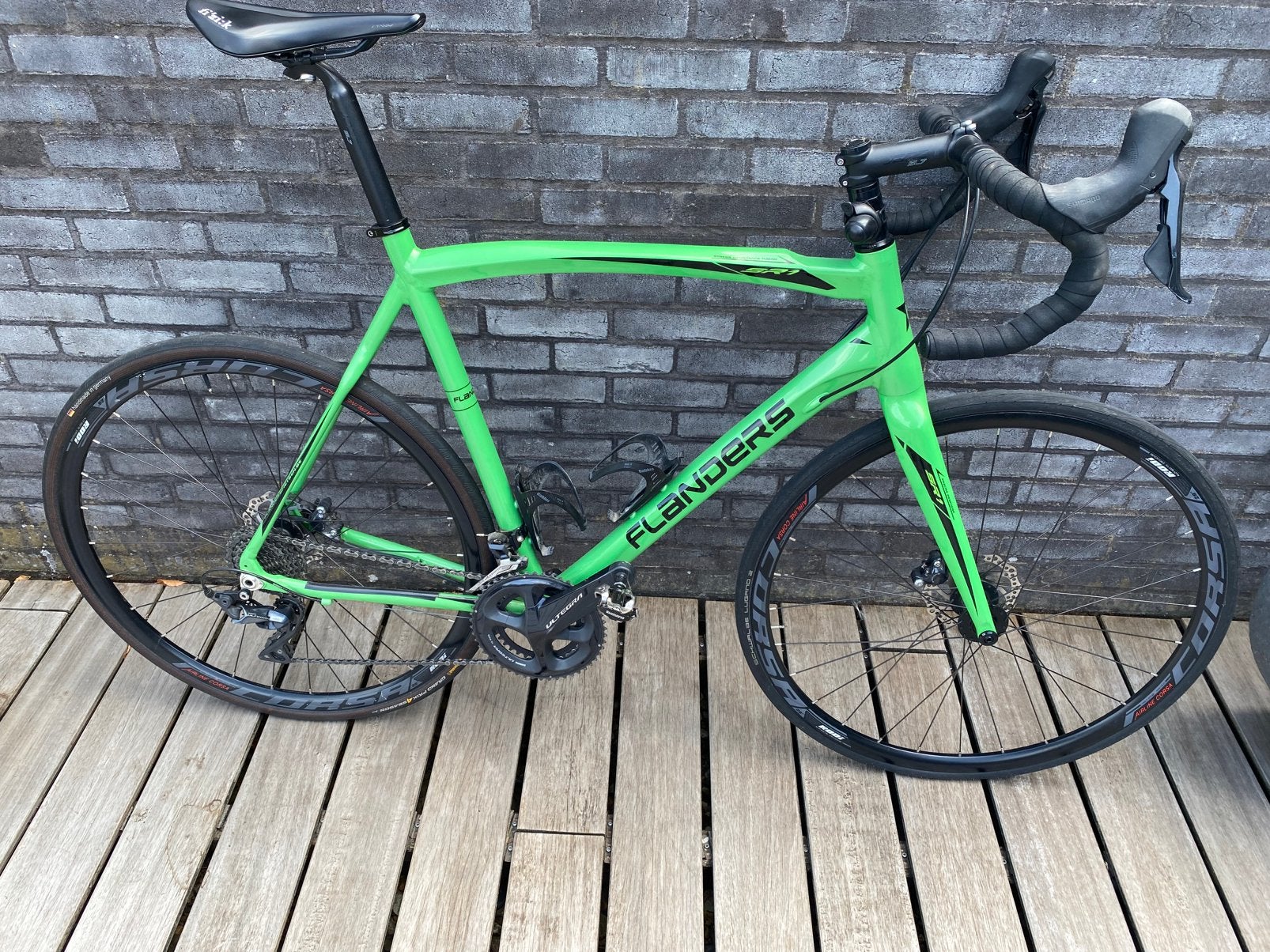 Flanders koersfiets maat 61 ultegra versnelling, 28 inch, Heren, Aluminium, Zo goed als nieuw