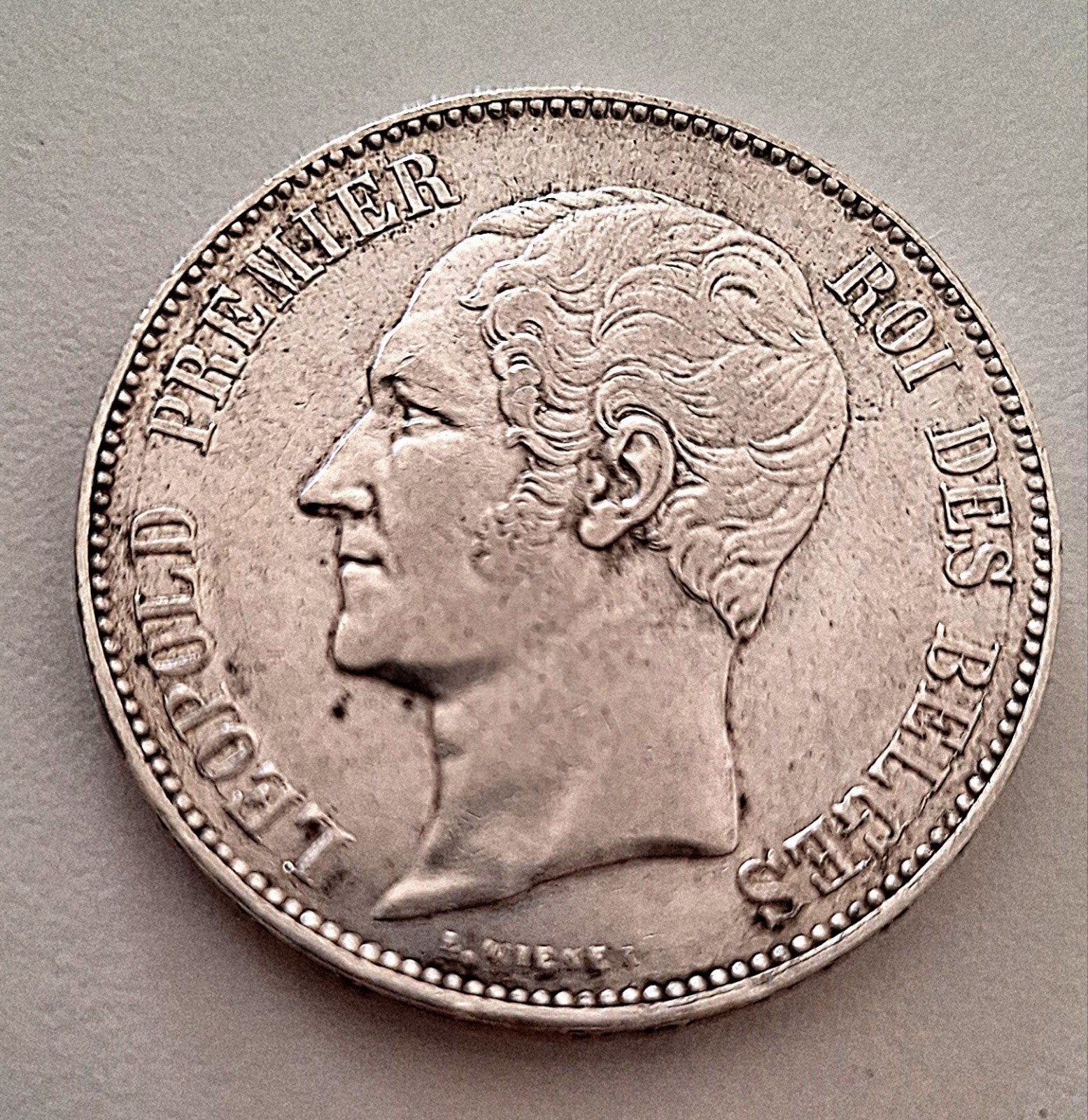 5 frank 1865 punt Leopold I zilver, zeldzame kwaliteit, Postzegels en Munten, Munten | België, Ophalen of Verzenden, Zilver, Zilver