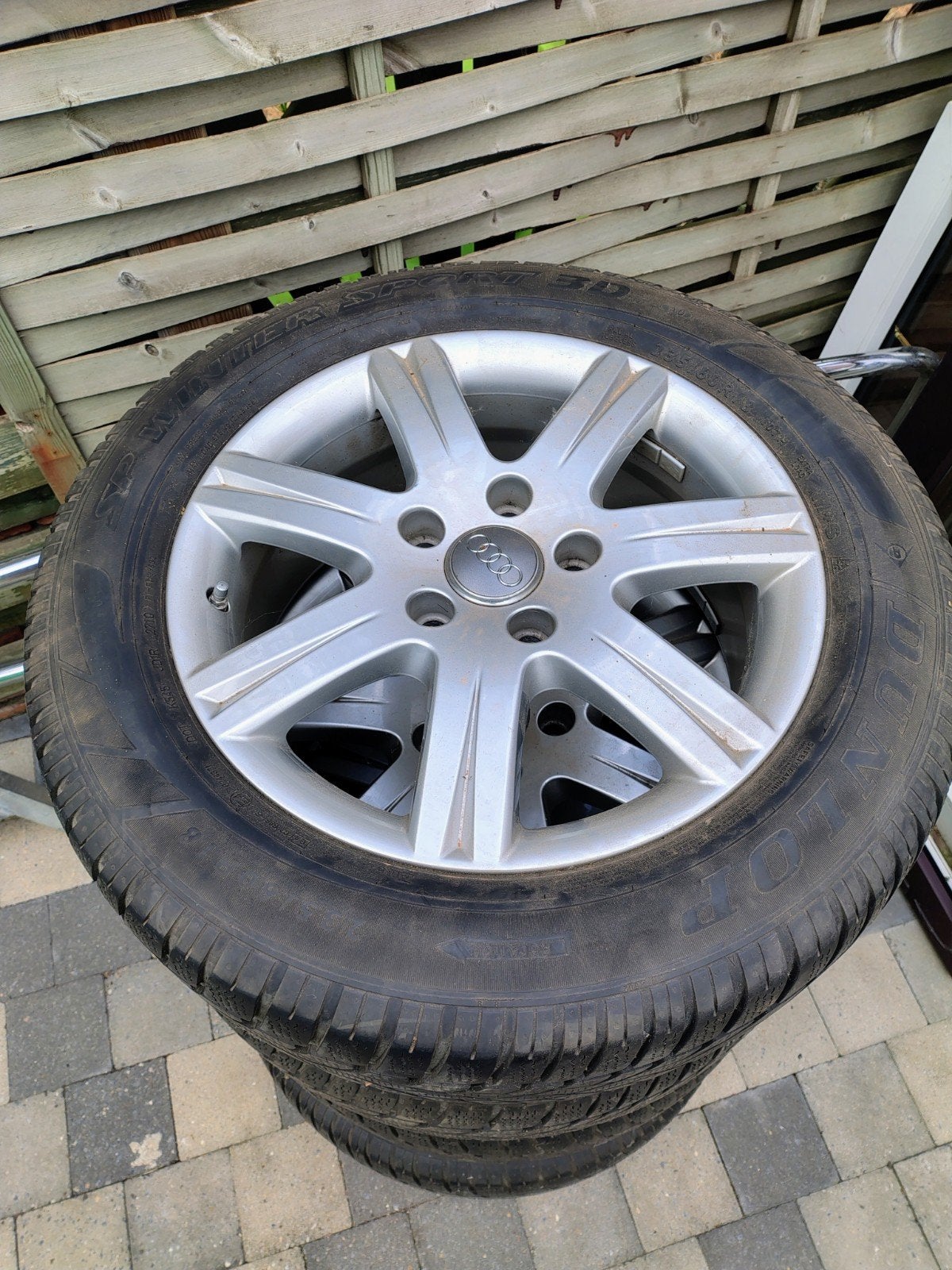 aluminium velgen 18" met winterbanden 5x130, Enlèvement