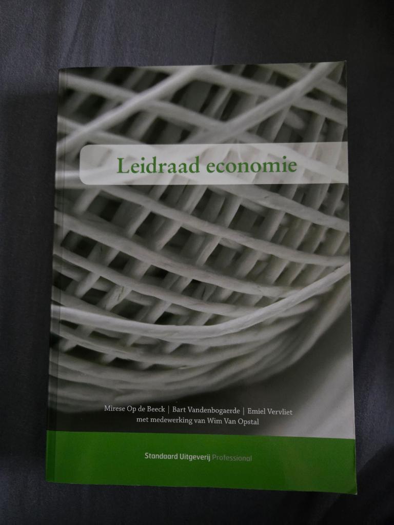 Leidraad economie, Boeken, Ophalen of Verzenden, Gelezen, Hogeschool, Standaard Uitgeverij