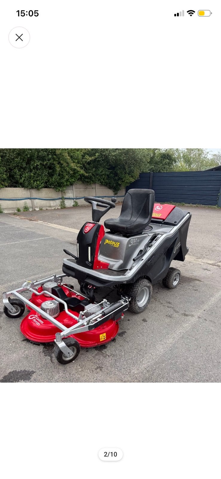 GIANNI FERRARI GSR+ elektrische grasmaaier LONG RANGE 192AH, Tuin en Terras, Ophalen, Zo goed als nieuw