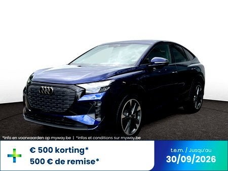 Audi Q4 Sportback e-tron Audi Q4 Sportback Corporate 45 e-tr, Auto's, Audi, Automaat, Blauw, Elektrisch, SUV of Terreinwagen
