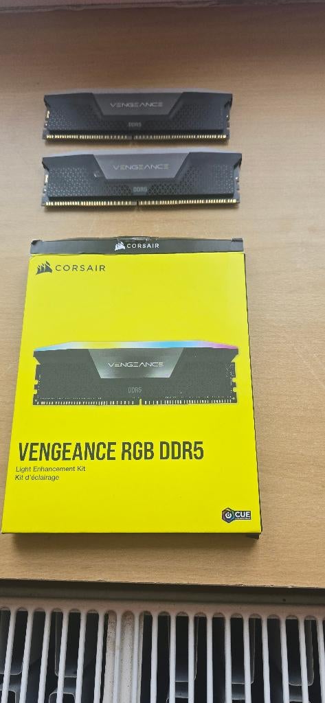 Corsair Vengeance RGB DDR5 Series - Kit d'éclairage Noir, Computers en Software, RAM geheugen, Zo goed als nieuw, DDR5, Ophalen of Verzenden