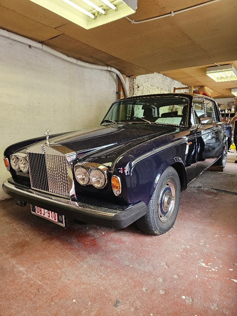ROLLSROYCE SILVER SHADOW 2 - 1975, Auto's, Automaat, Zwart, Blauw, 5 zetels