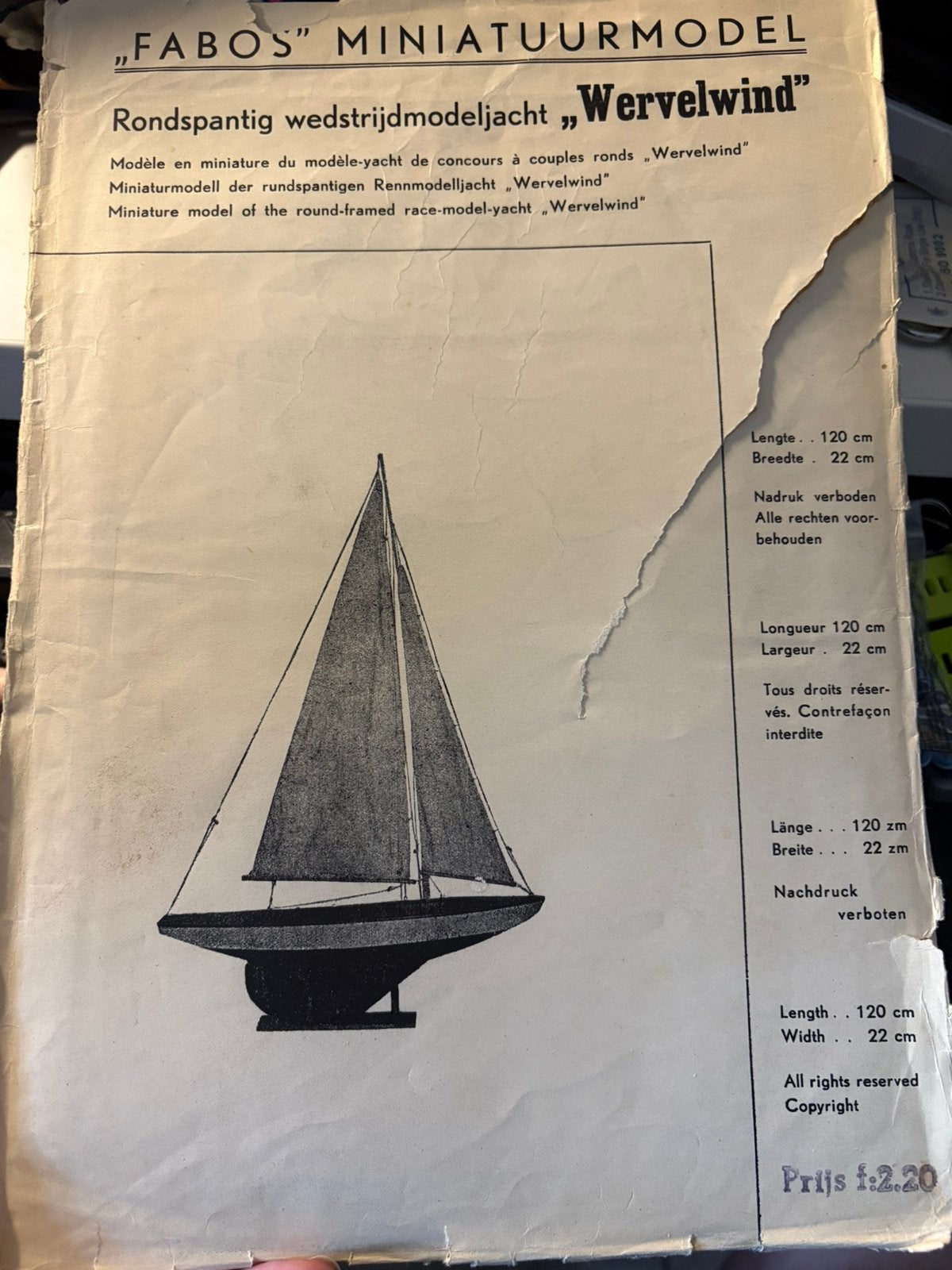 Bouwplannen voor zeilboot, Hobby en Vrije tijd, Ophalen of Verzenden, Gebruikt