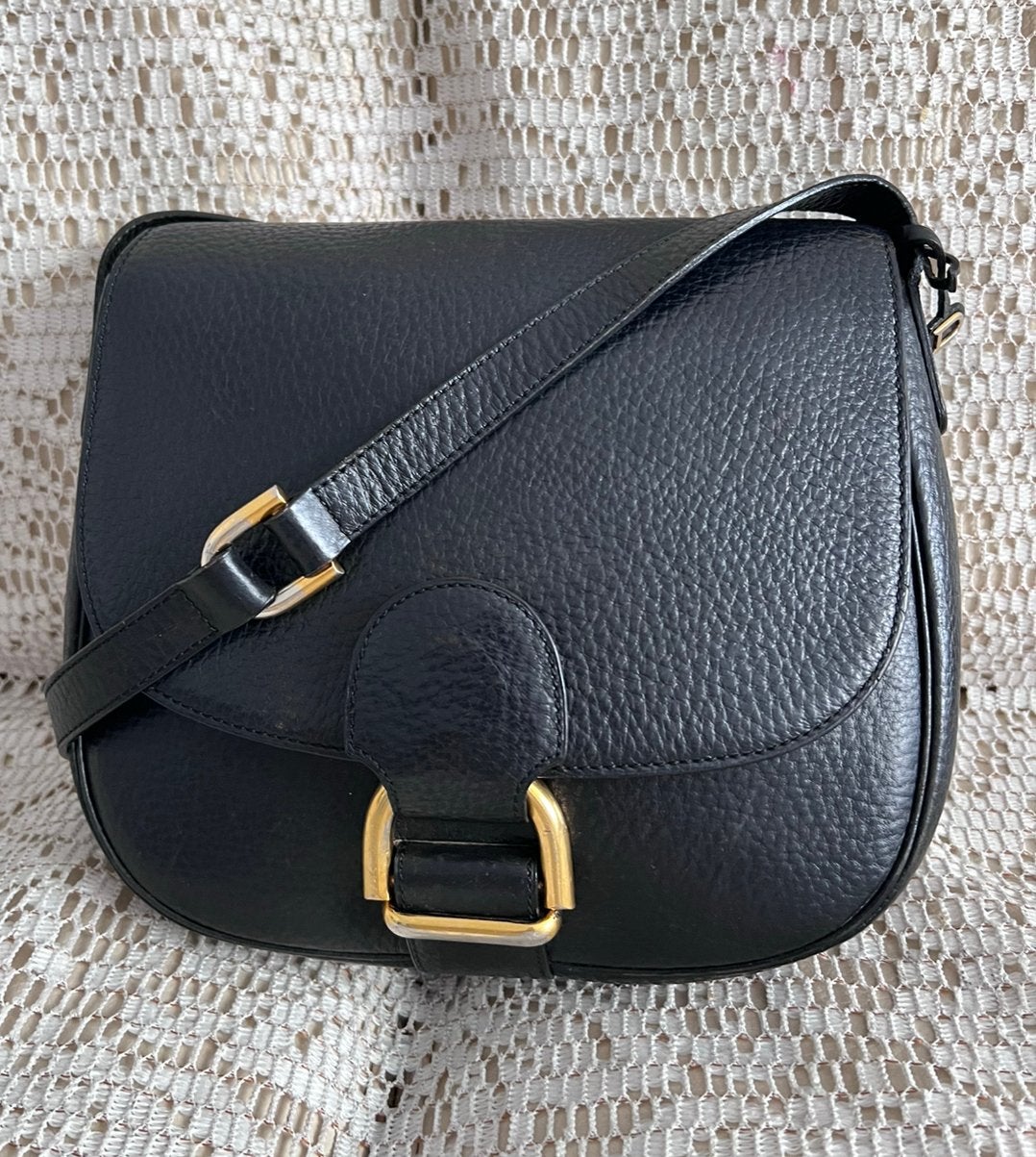 Sac DELVAUX cuir noir, Bijoux, Sacs & Beauté, Enlèvement ou Envoi, Comme neuf, Noir, Cuir