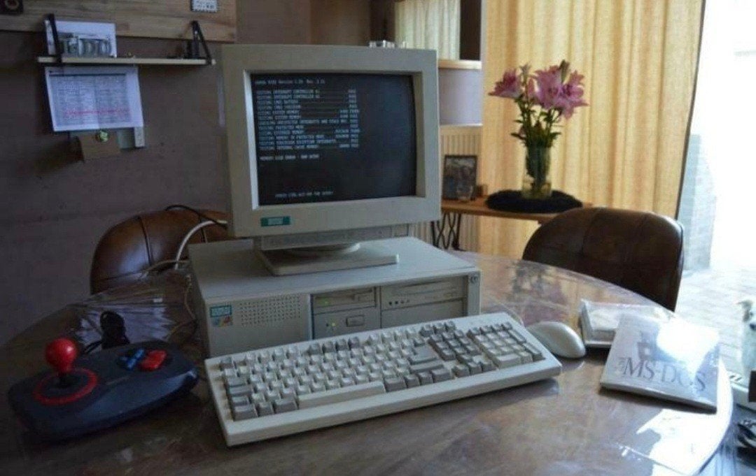 retro setup 486sx 25mhz dos 6.2, Computers en Software, Vintage Computers, Ophalen