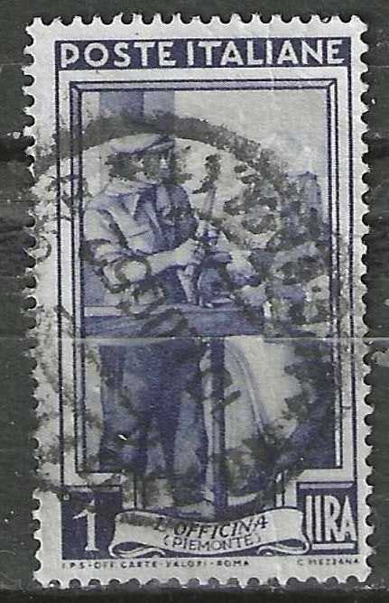 Italie 1950 - Yvert 573 - L'Italie au travail. (1ER), Envoi, Affranchi