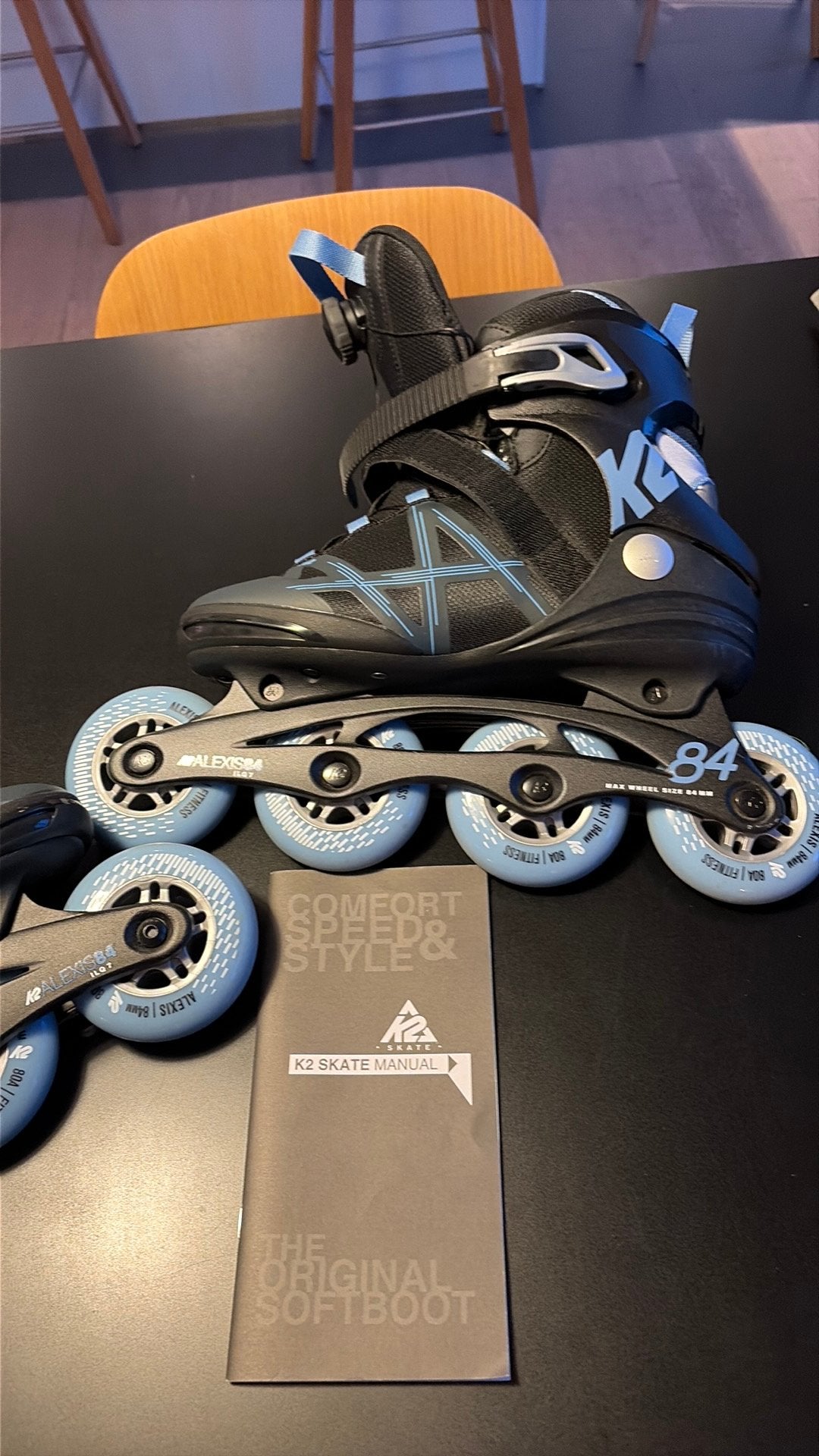 Inlineskates K2, dames, maat 39,5, Sport en Fitness, K2, Ophalen of Verzenden, Zo goed als nieuw, Inline skates 4 wielen