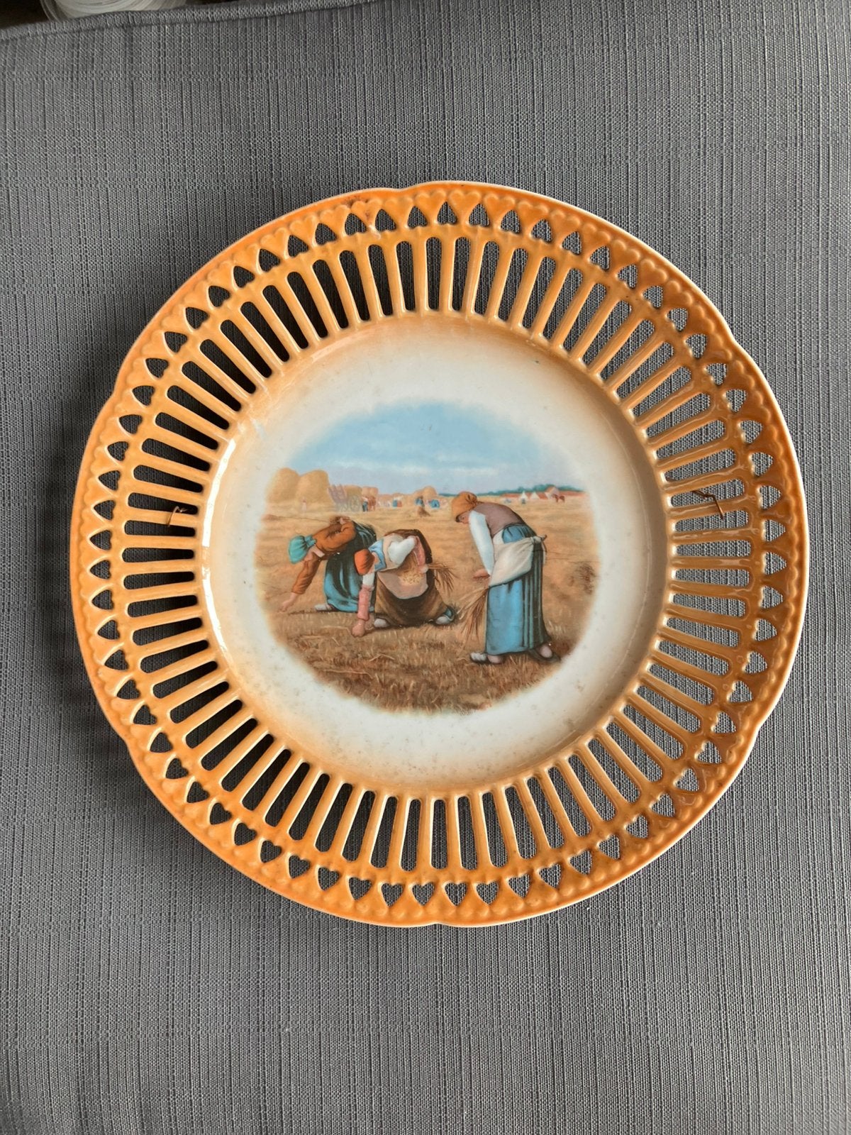 Assiette ancienne anno 1930 Bavaria en porcelaine, Enlèvement ou Envoi