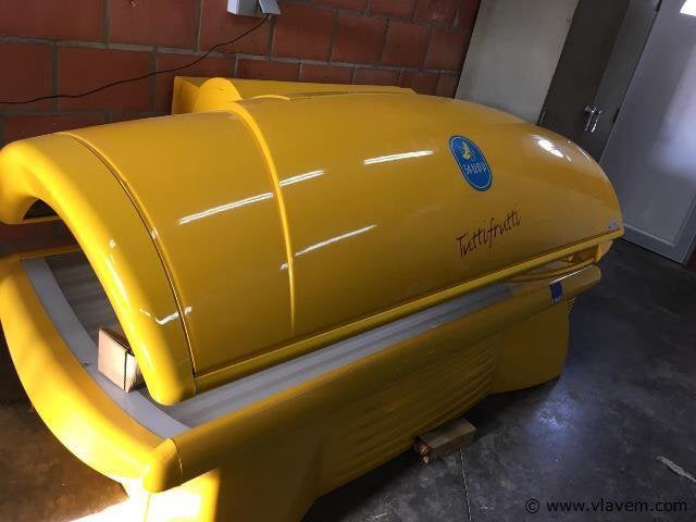 Gezocht Uwe zonnebank model banaan, Ophalen, Gebruikt, Zonnebank dubbelzijdig, 15 lampen of meer