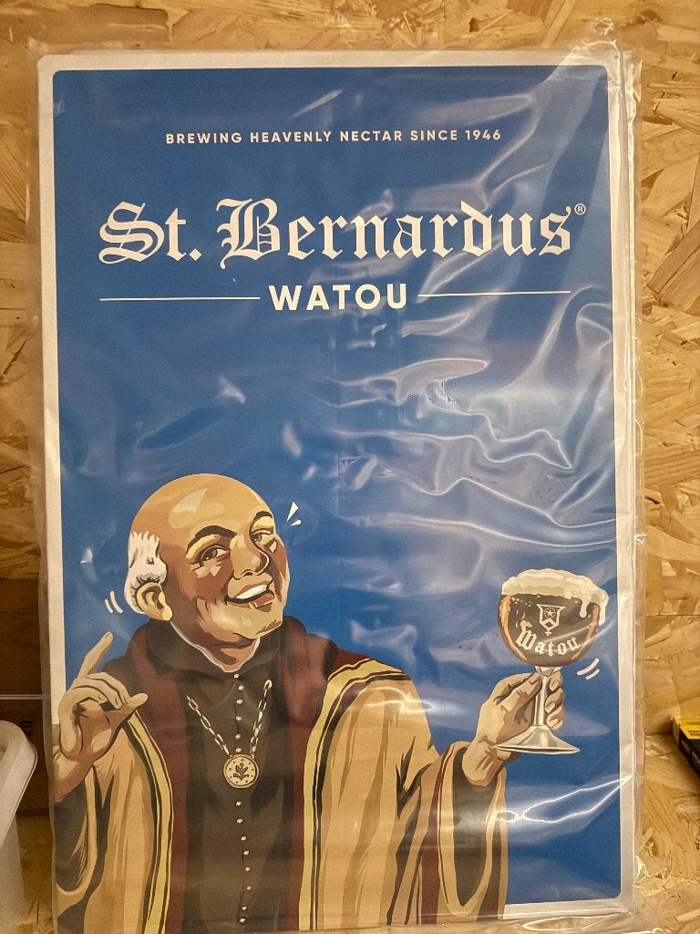 Reclamebord st bernardus, Ophalen, Nieuw, Reclamebord, Plaat of Schild, Overige merken