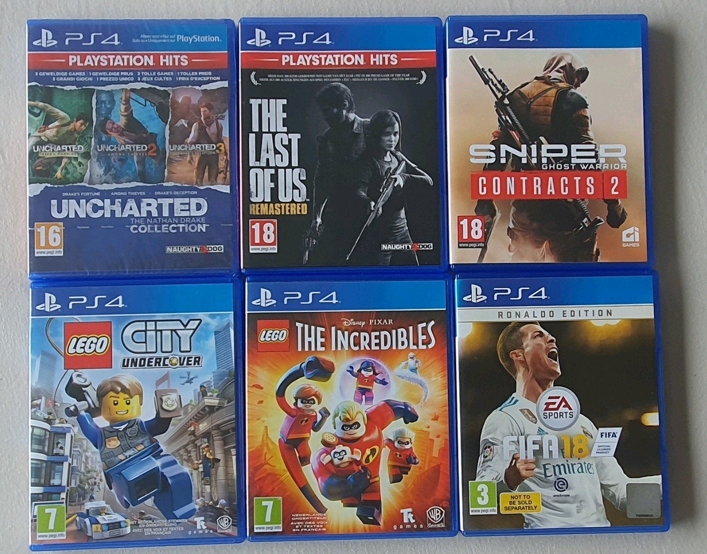 ps4 games allemaal krasvrij ook nog nieuw in folie, Games en Spelcomputers, Ophalen