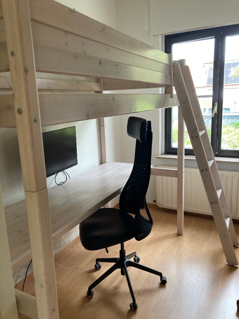 hoogslaper met bureau, ideaal voor student!, Ophalen, Hoogslaper, Eenpersoons, 210 cm