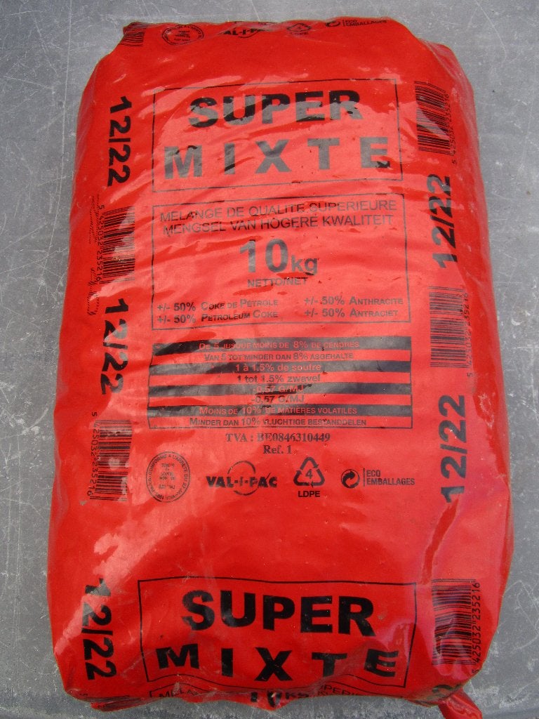 charbon super mixte 12/22 (11 sacs de 10 kg), Enlèvement, Comme neuf
