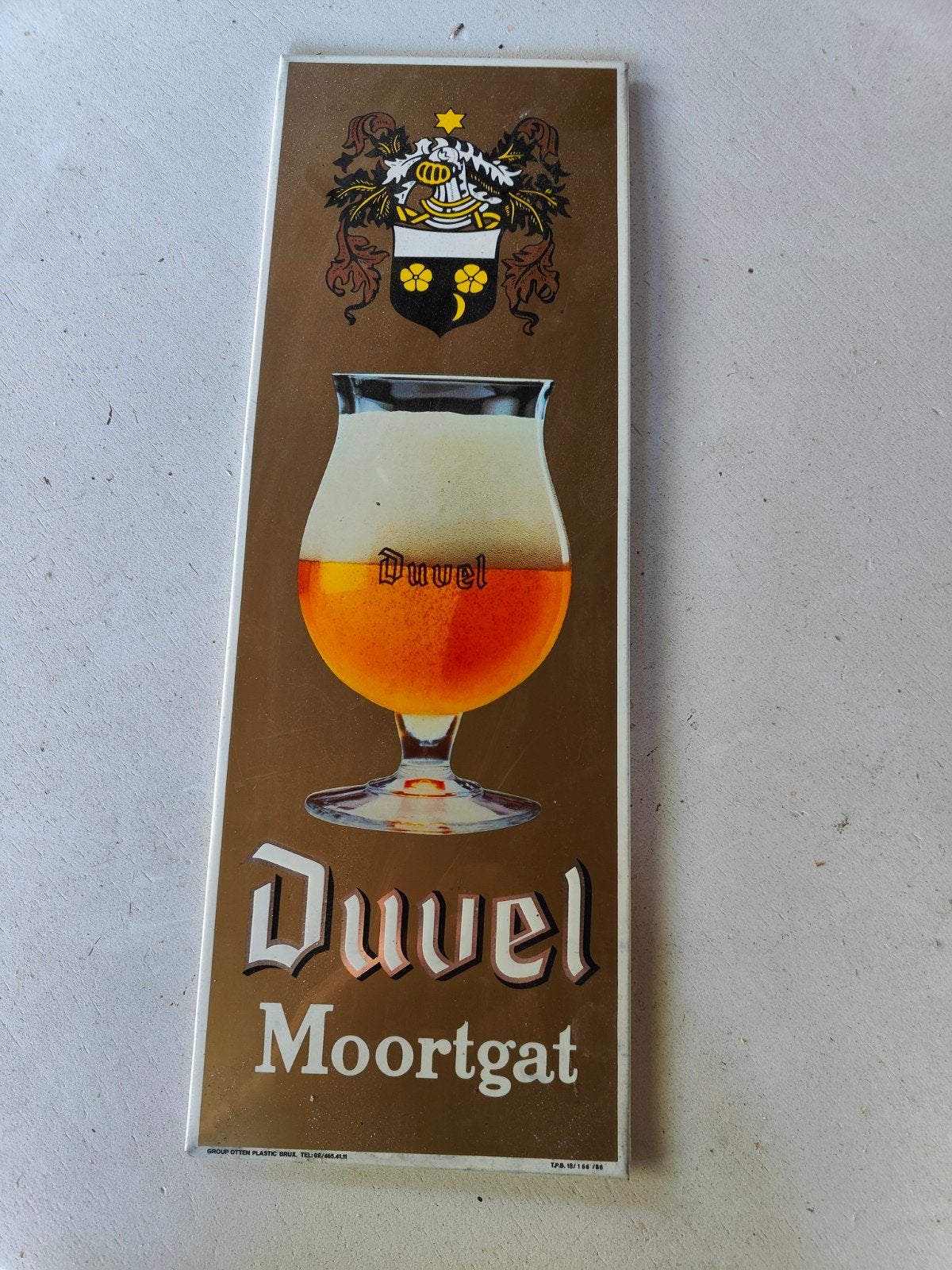 Duvel Reclamebordje, Collections, Marques de bière, Enlèvement ou Envoi