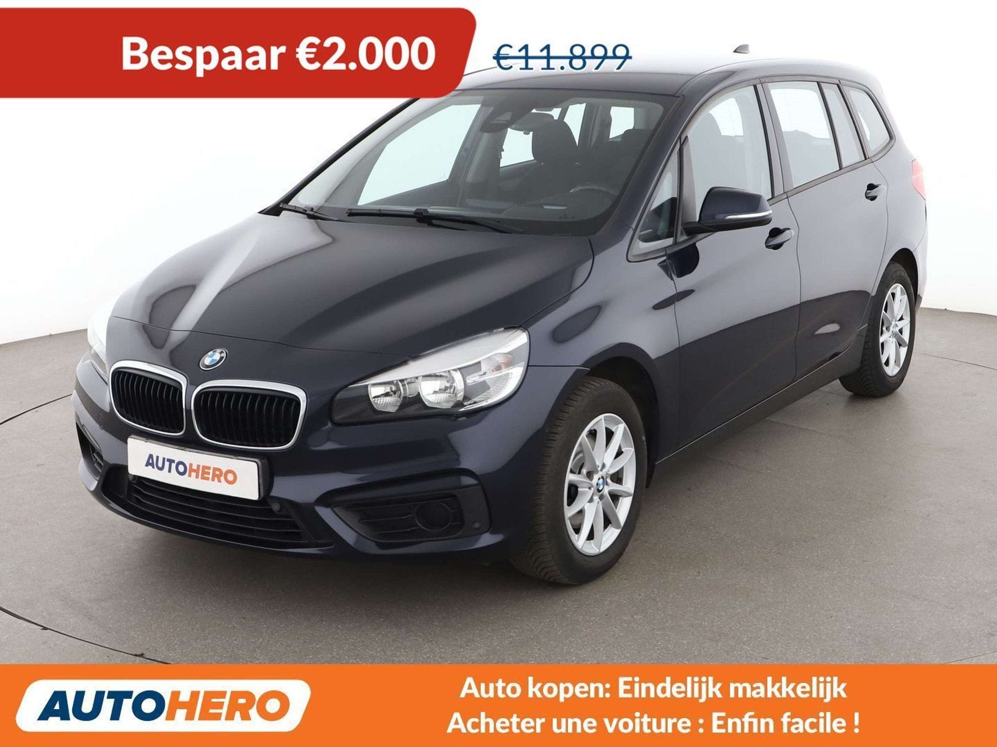 BMW 2 Serie 216 216d Gran Tourer (bj 2017), Auto's, Voorwielaandrijving, Stof, Gebruikt, https://public.car-pass.be/vhr/d83a0ab5-f63e-45b9-bd87-88832052d380