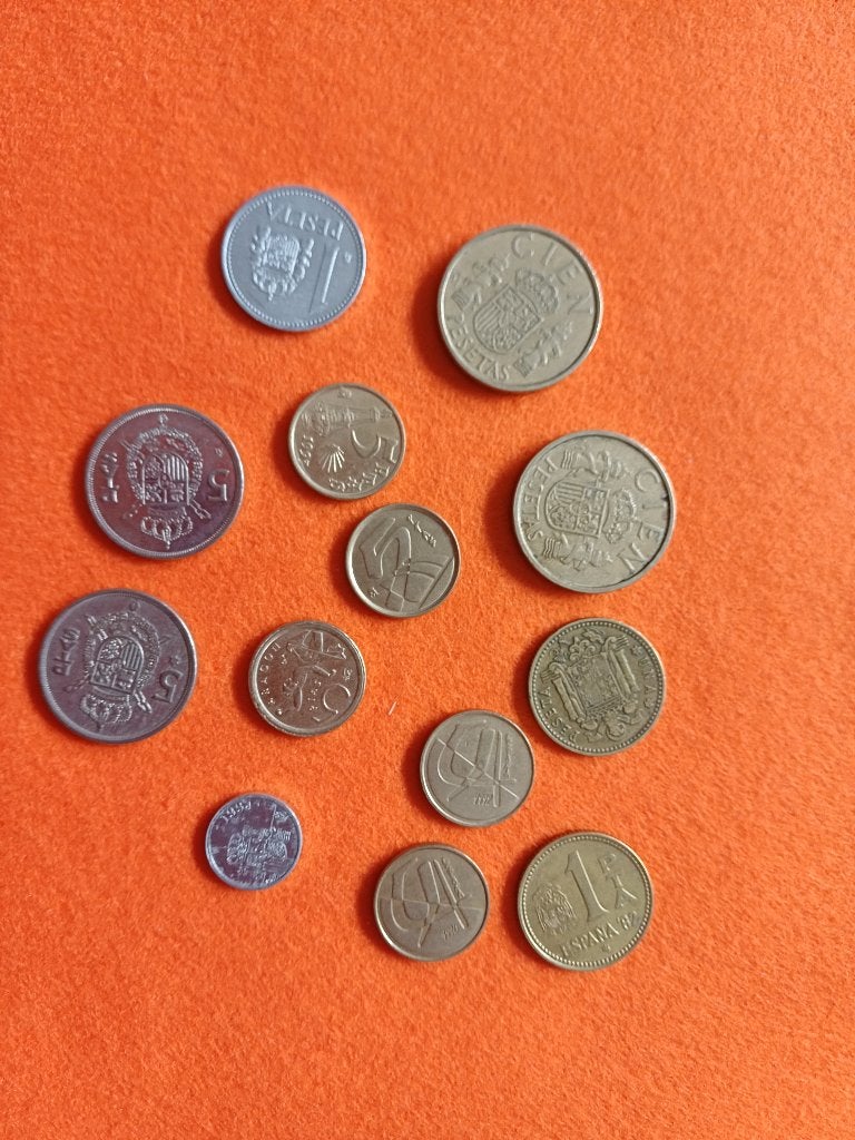 oude peseta's, Ophalen