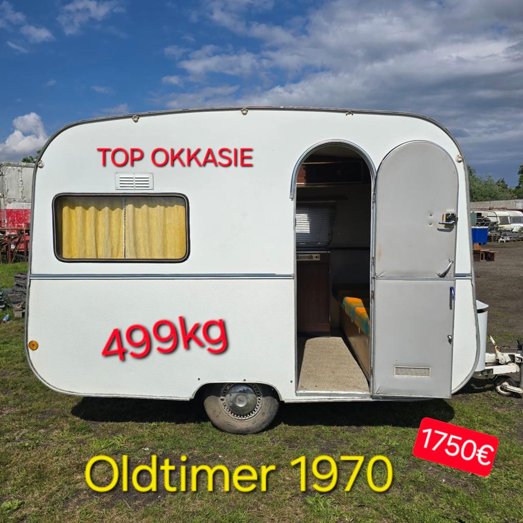 Caravan Viking 499kg Rijbewijs B oldtimer 1970 foodtruck B&B, Entreprise, Jusqu'à 4 m, Siège standard, Jusqu'à 500 kg