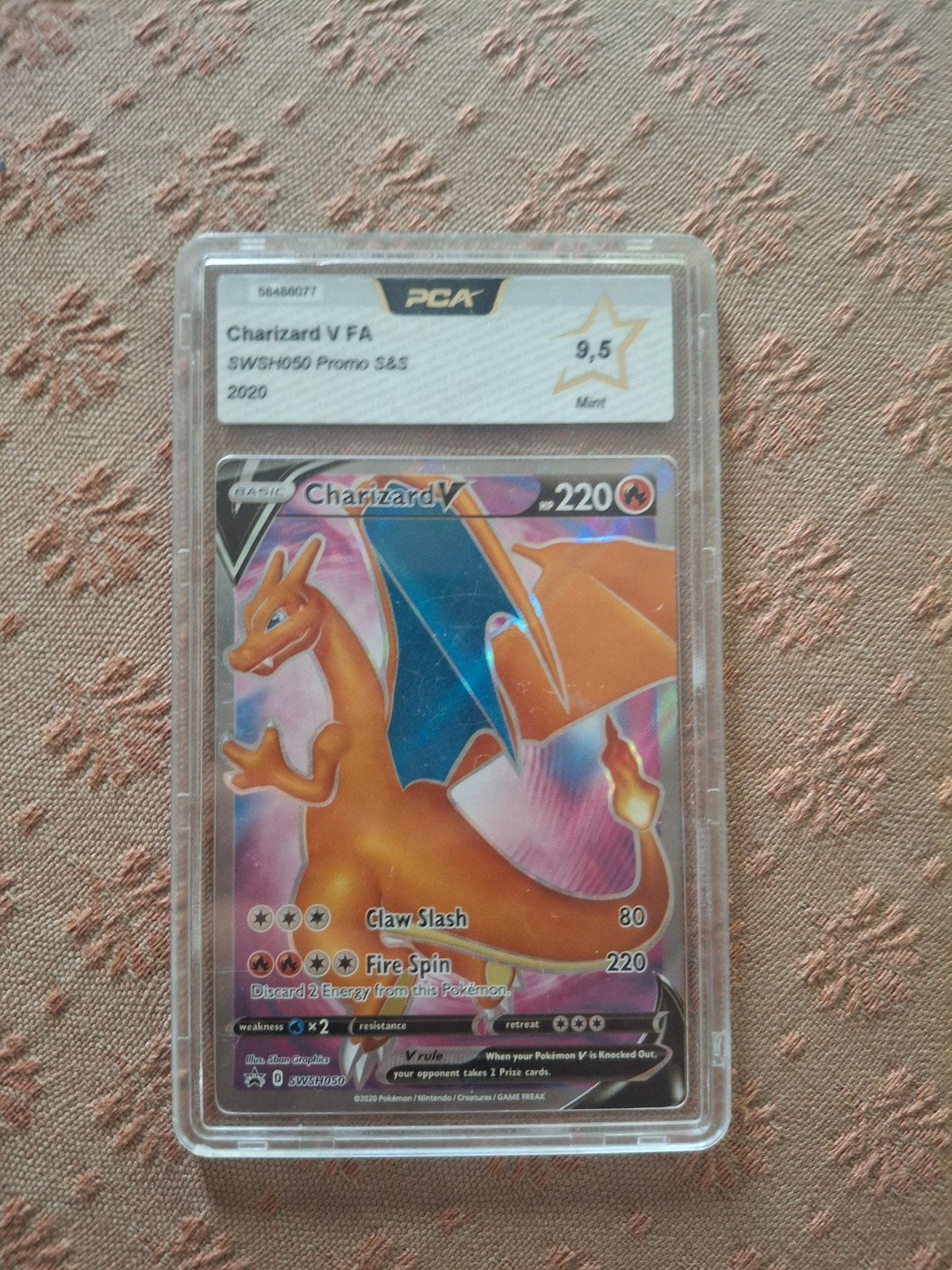 Charizard V FA Graded 9,5/10, Ophalen, Nieuw, Losse kaart, Foil
