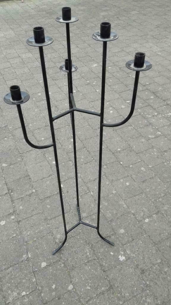 kandelaar staander op voet voor 6 kaarsen (niet inbegrepen), Ophalen, Gebruikt, Kandelaar
