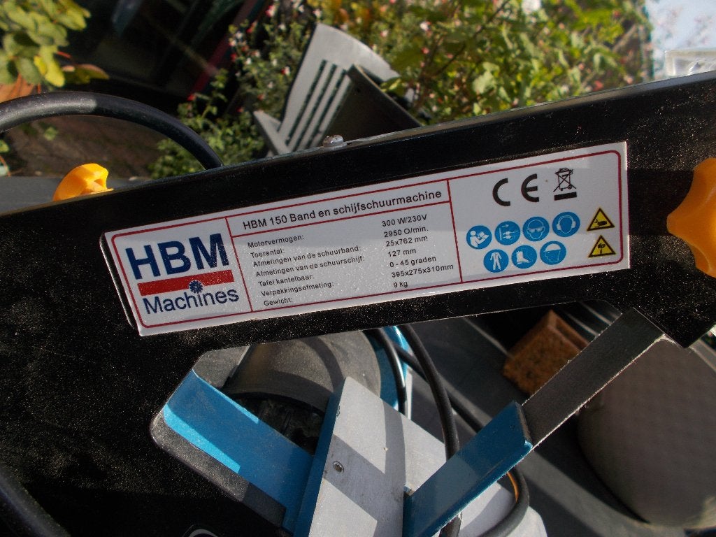 HBM 150 band- en schijfschuurmachine, Enlèvement, Utilisé