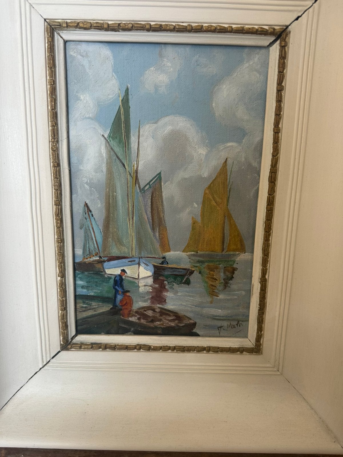 Peinture sur toile signé, Enlèvement ou Envoi