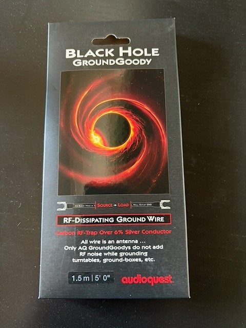AudioQuest Black Hole Groundwire, Ophalen of Verzenden, Zo goed als nieuw, Minder dan 2 meter, Overige kabels