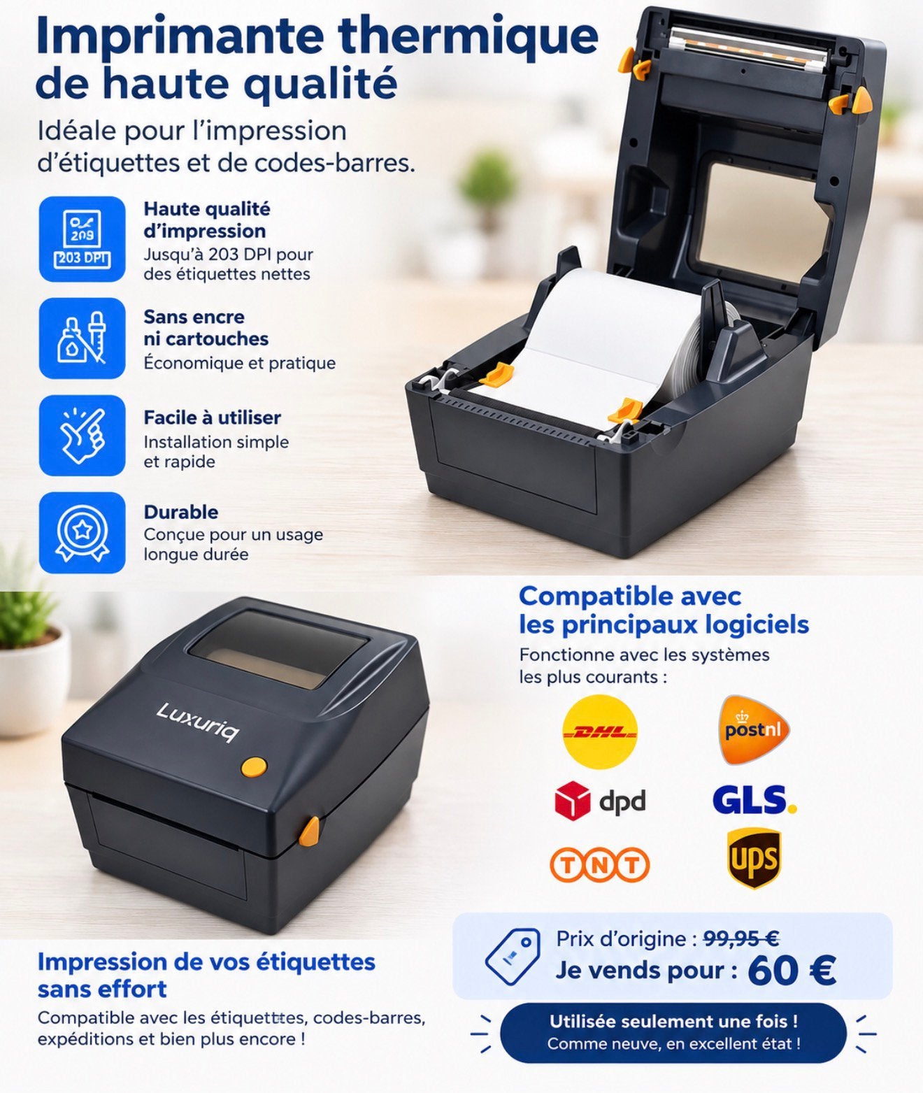 Thermische printer, Computers en Software, Ophalen, Nieuw, Thermo-printer, Printer