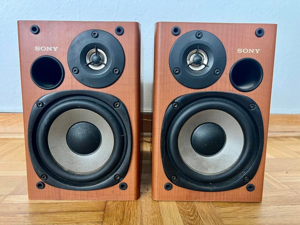 Enceintes Sony SS-CPX1 /vintage fonctionnelles finition bois, TV, Hi-fi & Vidéo, Enceintes, Enlèvement, Utilisé, Sony