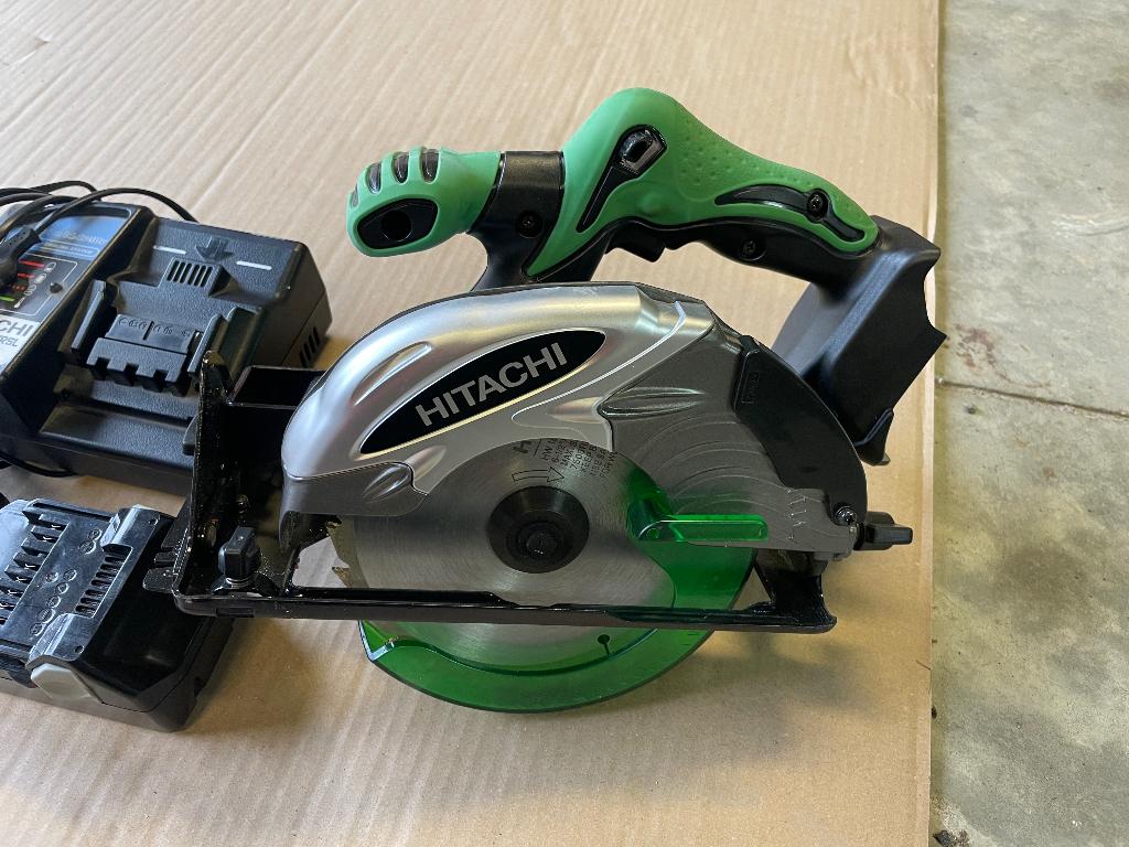 accu cirkelzaag, Doe-het-zelf en Bouw, Gereedschap | Zaagmachines, Ophalen, Cirkelzaag, Hitachi/Hikoki, 600 tot 1200 watt