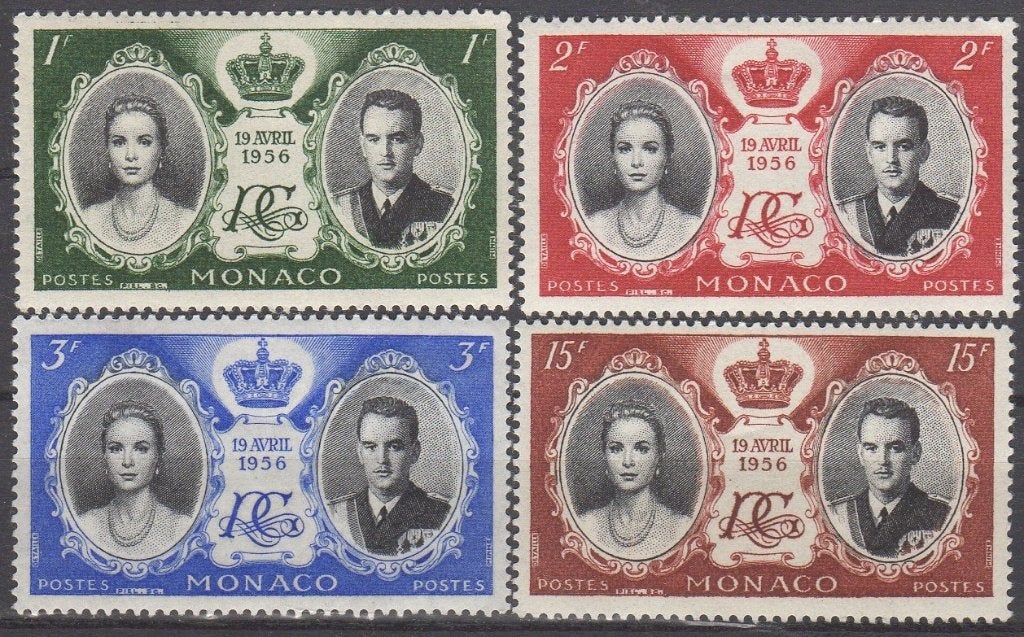 Monaco - Huwelijk Prins Rainier met Grace Kelly, Ophalen of Verzenden, Monaco, Postfris