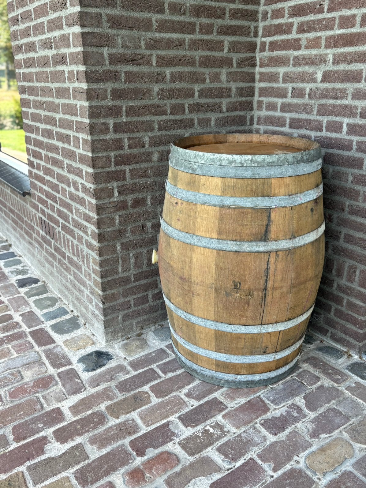 Eiken wijnvat 225 liter | Regenton | Houten wijnton | €100, Ophalen, Zo goed als nieuw, Hout