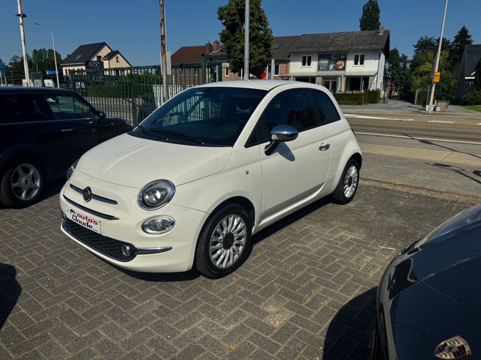 Fiat 500 hybride, Voorwielaandrijving, 4 zetels, Wit, Bedrijf