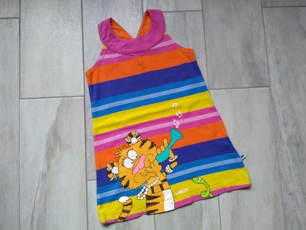✿ M92 - Woody zomerslaapkleedje thema tijger, Kinderen en Baby's, Kinderkleding | Maat 92, Nacht- of Onderkleding, Meisje, Ophalen of Verzenden