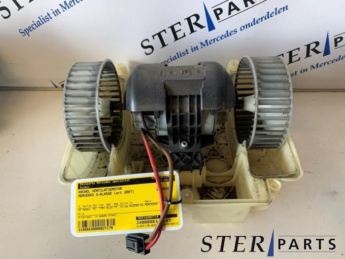 Moteur de ventilation chauffage d'un Mercedes S-Klasse, 3 mois de garantie, Utilisé, -, -