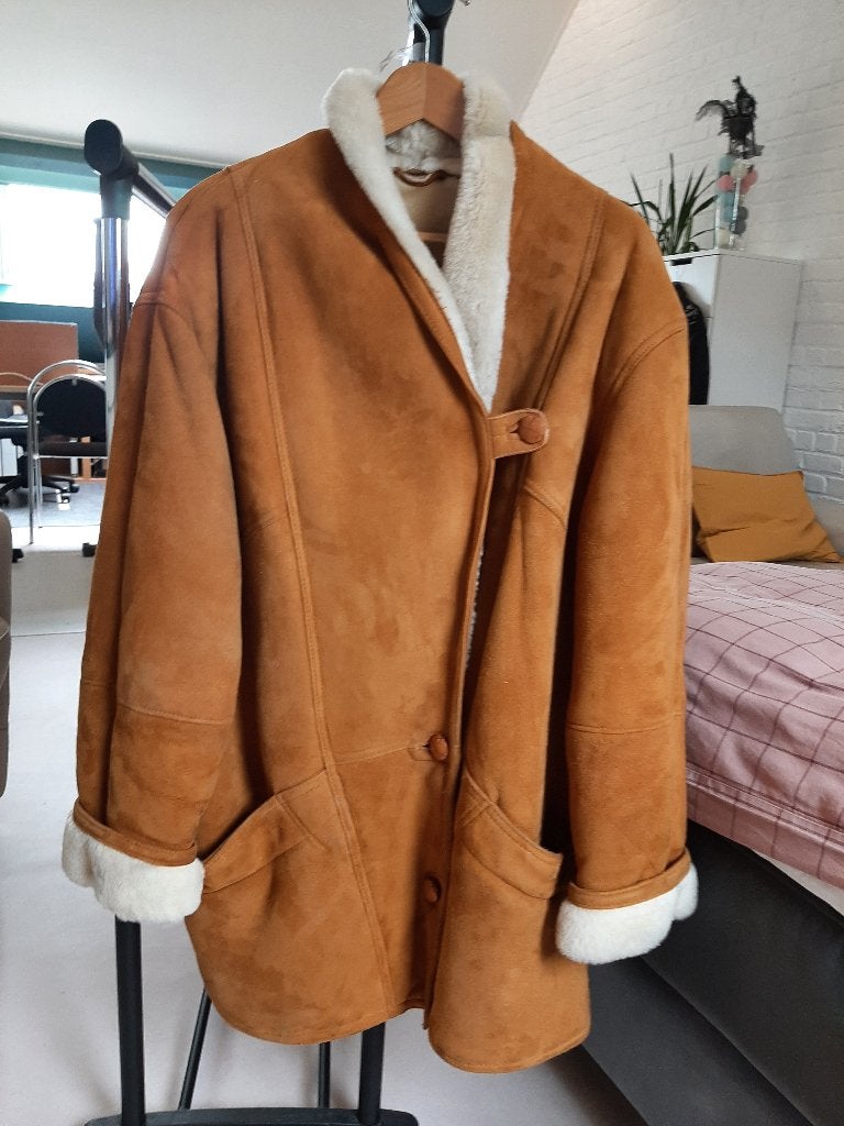 Gilet Aigle Mouton Returné, Vêtements | Hommes, Vestes | Hiver, Aigle, Beige, Comme neuf, Enlèvement