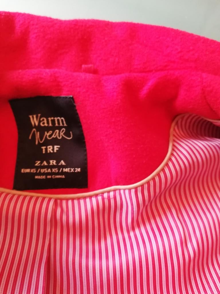 Manteau rouge Zara XS, Rouge, Zara, Enlèvement, Taille 34 (XS) ou plus petite