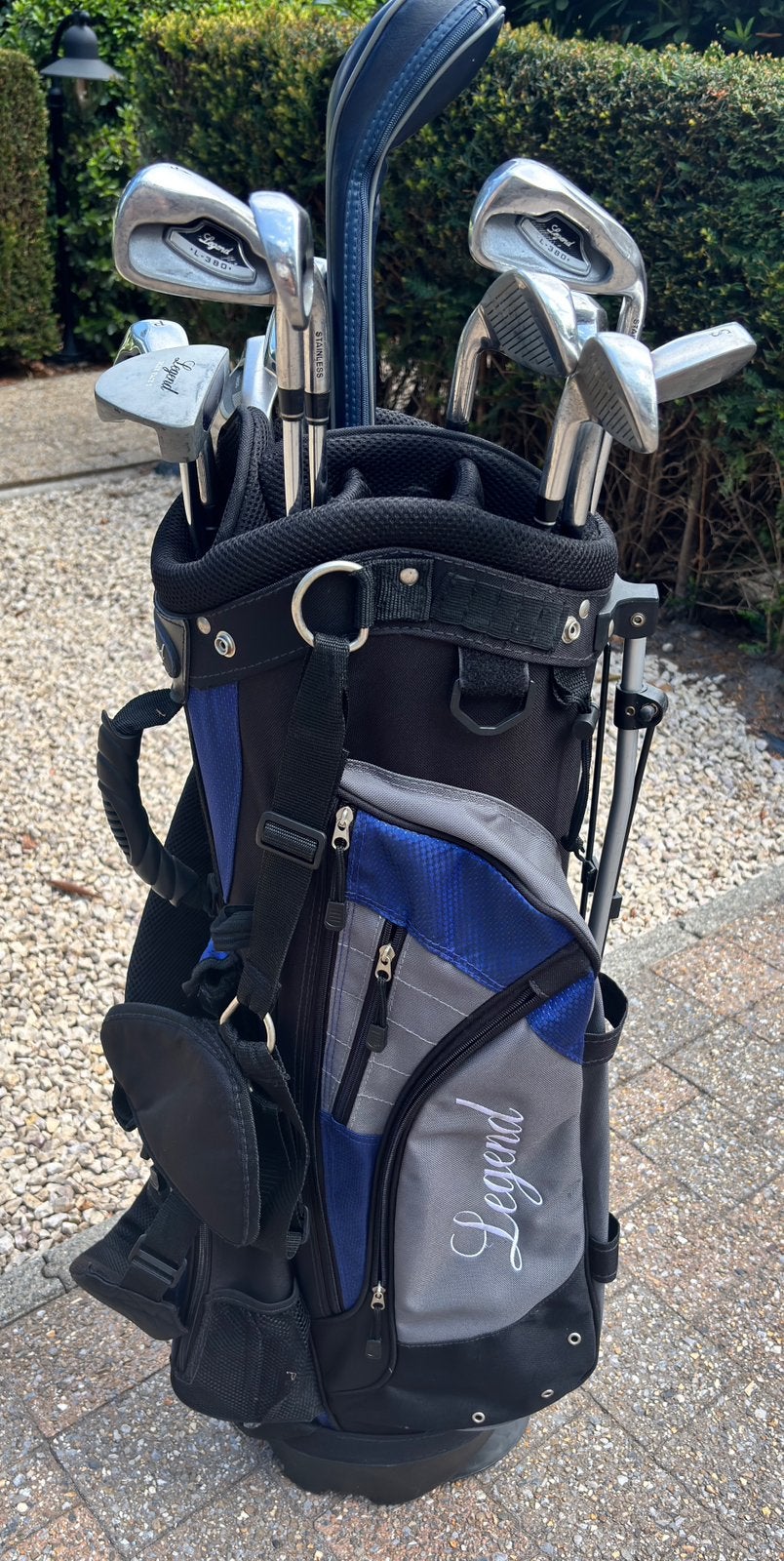 Golftas met golfclubs, Sport en Fitness, Golf, Ophalen, Gebruikt, Tas