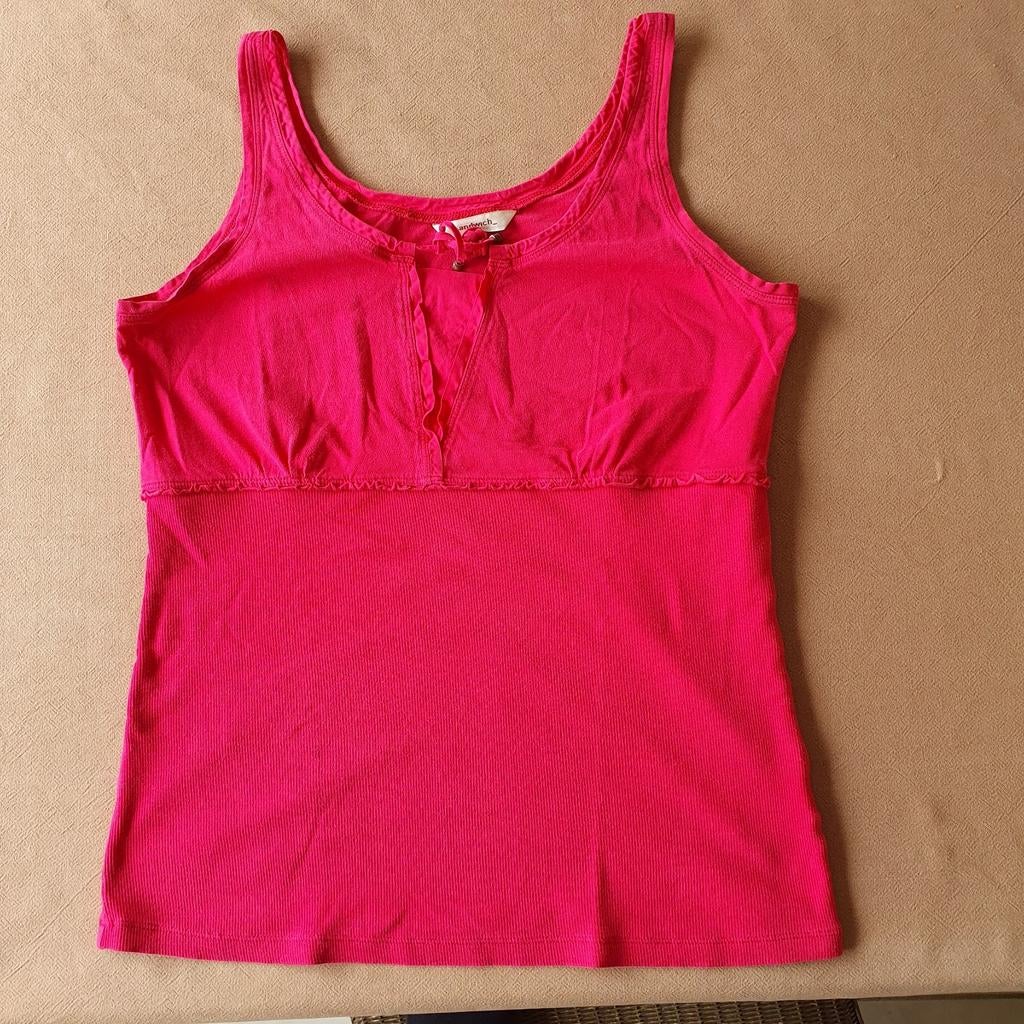 Roze top Sandwich medium, Roze, Zonder mouw, Sandwich, Gedragen